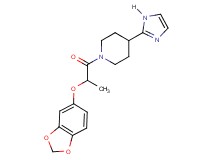 1-[2-(1,3-benzodioxol-5-yloxy)propanoyl]-4-(1H-imidazol-2-yl)piperidine