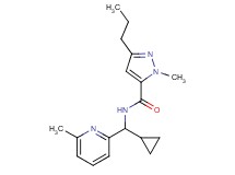 N-[cyclopropyl(6-methyl-2-pyridinyl)methyl]-1-methyl-3-propyl-1H-pyrazole-5-carboxamide