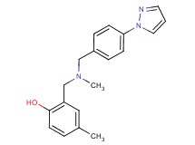 4-methyl-2-({methyl[4-(1H-pyrazol-1-yl)benzyl]amino}methyl)phenol