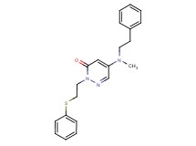 5-[methyl(2-phenylethyl)amino]-2-[2-(phenylthio)ethyl]-3(2H)-pyridazinone