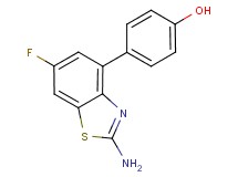 4-(2-amino-6-fluoro-1,3-benzothiazol-4-yl)phenol