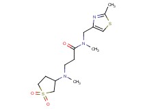 N~3~-(1,1-dioxidotetrahydro-3-thienyl)-N~1~,N~3~-dimethyl-N~1~-[(2-methyl-1,3-thiazol-4-yl)methyl]-beta-alaninamide
