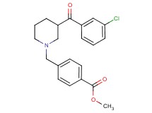 methyl 4-{[3-(3-chlorobenzoyl)-1-piperidinyl]methyl}benzoate