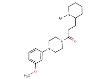 1-(3-methoxyphenyl)-4-[3-(1-methyl-2-piperidinyl)propanoyl]piperazine