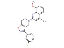 2-[3-(3-fluorophenyl)-6,7-dihydroisoxazolo[4,5-c]pyridin-5(4H)-yl]-8-methoxy-4-methylquinoline