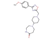 1-(1-{[3-(4-methoxyphenyl)-1,2,4-oxadiazol-5-yl]methyl}-4-piperidinyl)-1,4-diazepan-5-one