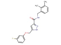 N-(2,3-dimethylbenzyl)-5-[(3-fluorophenoxy)methyl]-1H-pyrazole-3-carboxamide