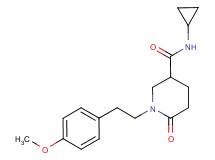 N-cyclopropyl-1-[2-(4-methoxyphenyl)ethyl]-6-oxo-3-piperidinecarboxamide
