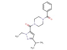 1-benzoyl-4-[(1-ethyl-3-isopropyl-1H-pyrazol-5-yl)carbonyl]piperazine