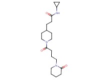 N-cyclopropyl-3-{1-[4-(2-oxo-1-piperidinyl)butanoyl]-4-piperidinyl}propanamide