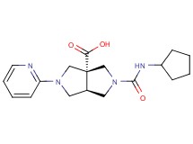 (3aR*,6aR*)-2-[(cyclopentylamino)carbonyl]-5-(2-pyridinyl)hexahydropyrrolo[3,4-c]pyrrole-3a(1H)-carboxylic acid