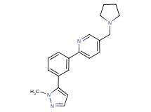 2-[3-(1-methyl-1H-pyrazol-5-yl)phenyl]-5-(pyrrolidin-1-ylmethyl)pyridine