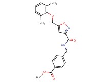 methyl 4-{[({5-[(2,6-dimethylphenoxy)methyl]-3-isoxazolyl}carbonyl)amino]methyl}benzoate