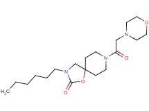 3-hexyl-8-(morpholin-4-ylacetyl)-1-oxa-3,8-diazaspiro[4.5]decan-2-one