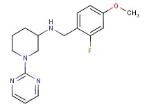 N-(2-fluoro-4-methoxybenzyl)-1-(2-pyrimidinyl)-3-piperidinamine