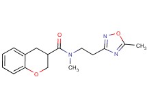 N-methyl-N-[2-(5-methyl-1,2,4-oxadiazol-3-yl)ethyl]chromane-3-carboxamide