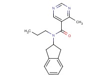 N-(2,3-dihydro-1H-inden-2-yl)-4-methyl-N-propylpyrimidine-5-carboxamide