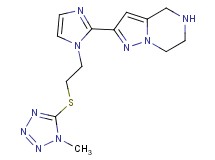 2-(1-{2-[(1-methyl-1H-tetrazol-5-yl)thio]ethyl}-1H-imidazol-2-yl)-4,5,6,7-tetrahydropyrazolo[1,5-a]pyrazine dihydrochloride