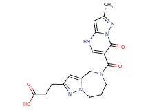 3-{5-[(2-methyl-7-oxo-4,7-dihydropyrazolo[1,5-a]pyrimidin-6-yl)carbonyl]-5,6,7,8-tetrahydro-4H-pyrazolo[1,5-a][1,4]diazepin-2-yl}propanoic acid