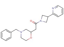 4-benzyl-2-{2-oxo-2-[3-(2-pyridinyl)-1-azetidinyl]ethyl}morpholine