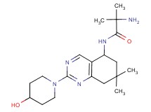 N~1~-[2-(4-hydroxy-1-piperidinyl)-7,7-dimethyl-5,6,7,8-tetrahydro-5-quinazolinyl]-2-methylalaninamide dihydrochloride