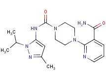 4-[3-(aminocarbonyl)pyridin-2-yl]-N-(1-isopropyl-3-methyl-1H-pyrazol-5-yl)piperazine-1-carboxamide