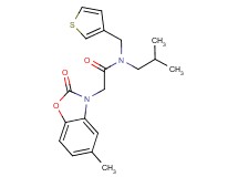 N-isobutyl-2-(5-methyl-2-oxo-1,3-benzoxazol-3(2H)-yl)-N-(3-thienylmethyl)acetamide