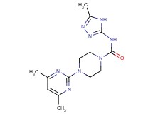 4-(4,6-dimethylpyrimidin-2-yl)-N-(5-methyl-4H-1,2,4-triazol-3-yl)piperazine-1-carboxamide