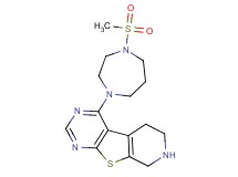 4-[4-(methylsulfonyl)-1,4-diazepan-1-yl]-5,6,7,8-tetrahydropyrido[4',3':4,5]thieno[2,3-d]pyrimidine dihydrochloride