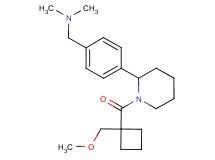 1-[4-(1-{[1-(methoxymethyl)cyclobutyl]carbonyl}-2-piperidinyl)phenyl]-N,N-dimethylmethanamine