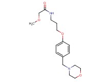 2-methoxy-N-{3-[4-(4-morpholinylmethyl)phenoxy]propyl}acetamide