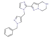 2-{1-[(1-benzyl-1H-pyrazol-4-yl)methyl]-1H-imidazol-2-yl}-4,5,6,7-tetrahydropyrazolo[1,5-a]pyrazine dihydrochloride