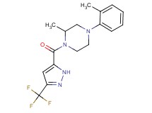 2-methyl-4-(2-methylphenyl)-1-{[3-(trifluoromethyl)-1H-pyrazol-5-yl]carbonyl}piperazine