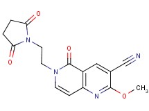 6-[2-(2,5-dioxopyrrolidin-1-yl)ethyl]-2-methoxy-5-oxo-5,6-dihydro-1,6-naphthyridine-3-carbonitrile