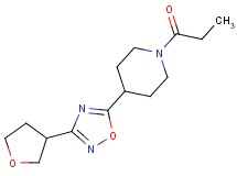 1-propionyl-4-[3-(tetrahydrofuran-3-yl)-1,2,4-oxadiazol-5-yl]piperidine