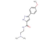 N-[2-(dimethylamino)ethyl]-3-(4-methoxyphenyl)-1H-pyrazole-5-carboxamide