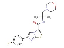 N-(1,1-dimethyl-2-morpholin-4-ylethyl)-6-(4-fluorophenyl)imidazo[2,1-b][1,3]thiazole-3-carboxamide