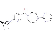 (1S*,4S*)-2-(5-{[4-(2-pyrimidinyl)-1,4-diazepan-1-yl]carbonyl}-2-pyridinyl)-2-azabicyclo[2.2.1]heptane