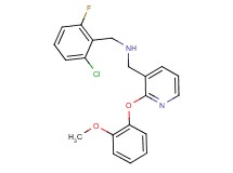 (2-chloro-6-fluorobenzyl){[2-(2-methoxyphenoxy)-3-pyridinyl]methyl}amine