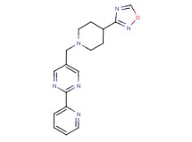 5-{[4-(1,2,4-oxadiazol-3-yl)piperidin-1-yl]methyl}-2-pyridin-2-ylpyrimidine
