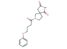 7-(4-phenoxybutanoyl)-2,7-diazaspiro[4.4]nonane-1,3-dione