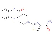 2-(3'-oxo-3',4'-dihydro-1H,1'H-spiro[piperidine-4,2'-quinoxalin]-1-yl)-1,3-thiazole-4-carboxamide