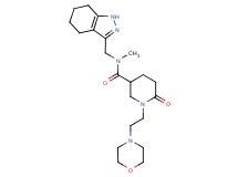 N-methyl-1-[2-(4-morpholinyl)ethyl]-6-oxo-N-(4,5,6,7-tetrahydro-1H-indazol-3-ylmethyl)-3-piperidinecarboxamide
