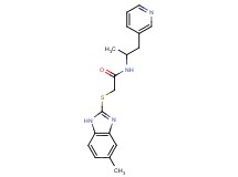 2-[(5-methyl-1H-benzimidazol-2-yl)thio]-N-(1-methyl-2-pyridin-3-ylethyl)acetamide