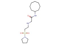 N-cyclooctyl-2-{[2-(pyrrolidin-1-ylsulfonyl)ethyl]amino}acetamide