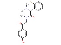 2-(dimethylamino)-2-(2-fluorophenyl)-N-[2-(4-hydroxyphenyl)-2-oxoethyl]-N-methylacetamide
