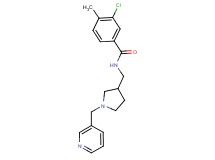 3-chloro-4-methyl-N-{[1-(pyridin-3-ylmethyl)pyrrolidin-3-yl]methyl}benzamide