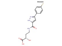 (2S)-4-({[3-(4-fluorophenyl)-1H-pyrazol-5-yl]carbonyl}amino)-2-hydroxybutanoic acid