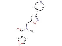 N-methyl-N-{[3-(4-pyridinyl)-5-isoxazolyl]methyl}-3-furamide