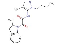 N-(1-butyl-4-methyl-1H-pyrazol-5-yl)-2-(2-methyl-2,3-dihydro-1H-indol-1-yl)-2-oxoacetamide